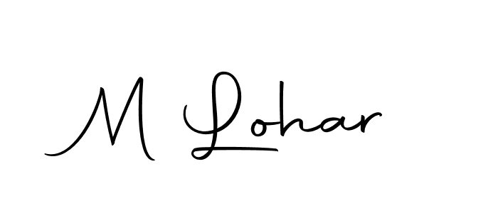Also we have M Lohar name is the best signature style. Create professional handwritten signature collection using Autography-DOLnW autograph style. M Lohar signature style 10 images and pictures png
