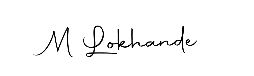 Make a beautiful signature design for name M Lokhande. Use this online signature maker to create a handwritten signature for free. M Lokhande signature style 10 images and pictures png
