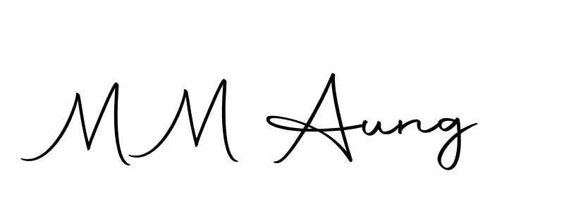 Design your own signature with our free online signature maker. With this signature software, you can create a handwritten (Autography-DOLnW) signature for name M M Aung. M M Aung signature style 10 images and pictures png