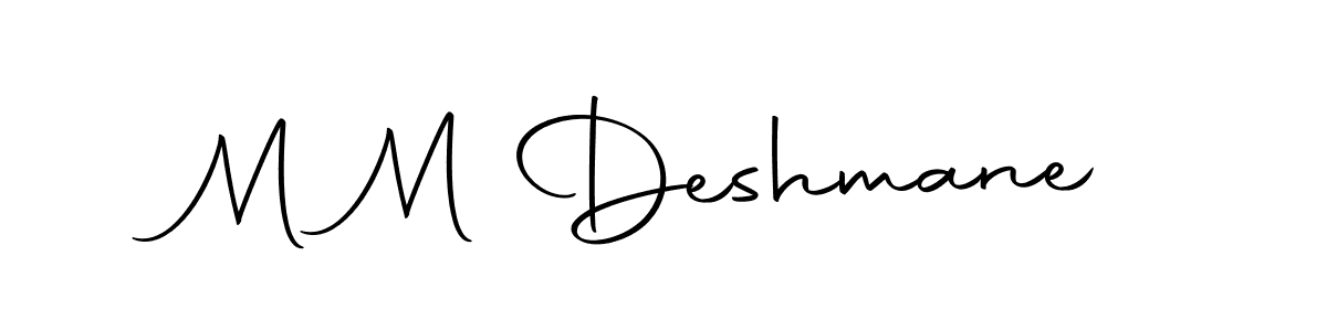 if you are searching for the best signature style for your name M M Deshmane. so please give up your signature search. here we have designed multiple signature styles  using Autography-DOLnW. M M Deshmane signature style 10 images and pictures png
