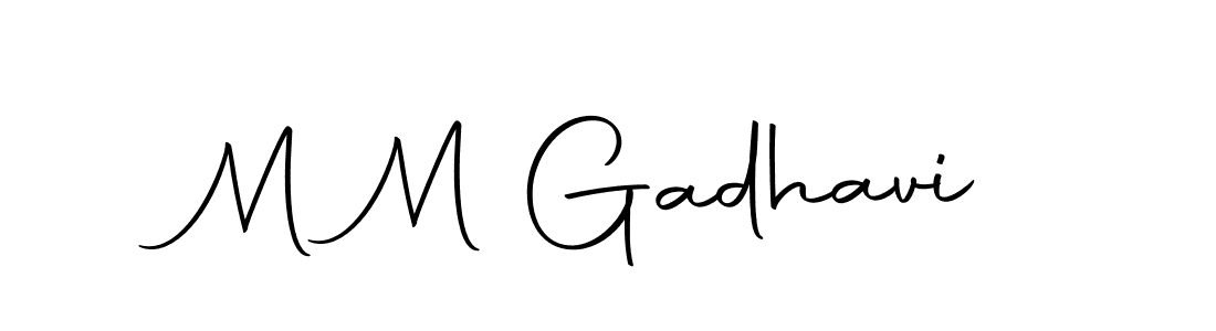 How to make M M Gadhavi signature? Autography-DOLnW is a professional autograph style. Create handwritten signature for M M Gadhavi name. M M Gadhavi signature style 10 images and pictures png