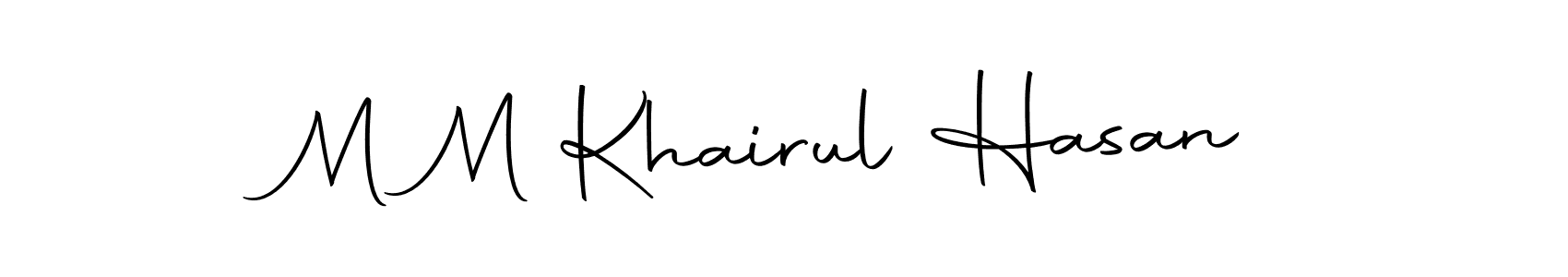 How to make M M Khairul Hasan signature? Autography-DOLnW is a professional autograph style. Create handwritten signature for M M Khairul Hasan name. M M Khairul Hasan signature style 10 images and pictures png