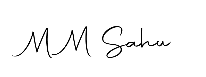This is the best signature style for the M M Sahu name. Also you like these signature font (Autography-DOLnW). Mix name signature. M M Sahu signature style 10 images and pictures png