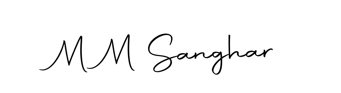 M M Sanghar stylish signature style. Best Handwritten Sign (Autography-DOLnW) for my name. Handwritten Signature Collection Ideas for my name M M Sanghar. M M Sanghar signature style 10 images and pictures png