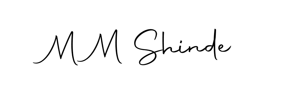 M M Shinde stylish signature style. Best Handwritten Sign (Autography-DOLnW) for my name. Handwritten Signature Collection Ideas for my name M M Shinde. M M Shinde signature style 10 images and pictures png