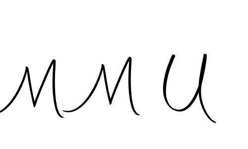 How to make M M U signature? Autography-DOLnW is a professional autograph style. Create handwritten signature for M M U name. M M U signature style 10 images and pictures png