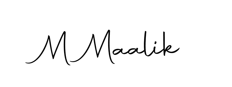 Make a beautiful signature design for name M Maalik. With this signature (Autography-DOLnW) style, you can create a handwritten signature for free. M Maalik signature style 10 images and pictures png