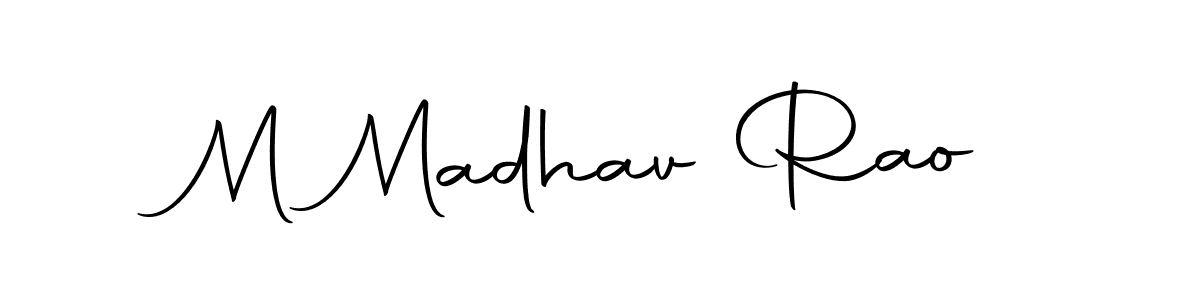 You can use this online signature creator to create a handwritten signature for the name M Madhav Rao. This is the best online autograph maker. M Madhav Rao signature style 10 images and pictures png