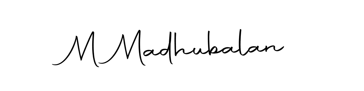 Make a short M Madhubalan signature style. Manage your documents anywhere anytime using Autography-DOLnW. Create and add eSignatures, submit forms, share and send files easily. M Madhubalan signature style 10 images and pictures png