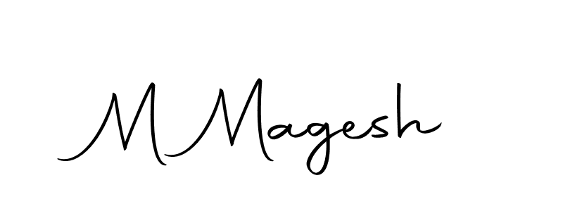 Design your own signature with our free online signature maker. With this signature software, you can create a handwritten (Autography-DOLnW) signature for name M Magesh. M Magesh signature style 10 images and pictures png