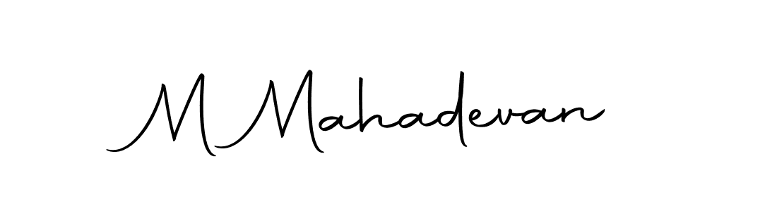 Make a beautiful signature design for name M Mahadevan. With this signature (Autography-DOLnW) style, you can create a handwritten signature for free. M Mahadevan signature style 10 images and pictures png