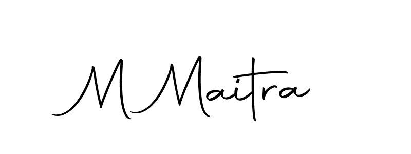 You should practise on your own different ways (Autography-DOLnW) to write your name (M Maitra) in signature. don't let someone else do it for you. M Maitra signature style 10 images and pictures png