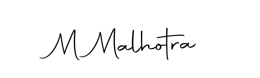 Make a beautiful signature design for name M Malhotra. Use this online signature maker to create a handwritten signature for free. M Malhotra signature style 10 images and pictures png