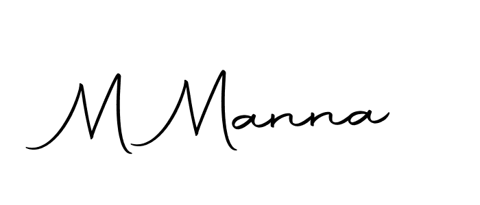 How to make M Manna signature? Autography-DOLnW is a professional autograph style. Create handwritten signature for M Manna name. M Manna signature style 10 images and pictures png