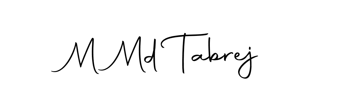 You should practise on your own different ways (Autography-DOLnW) to write your name (M Md Tabrej) in signature. don't let someone else do it for you. M Md Tabrej signature style 10 images and pictures png
