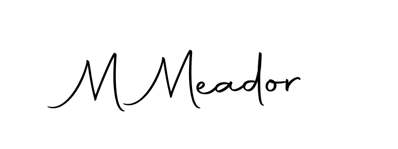 M Meador stylish signature style. Best Handwritten Sign (Autography-DOLnW) for my name. Handwritten Signature Collection Ideas for my name M Meador. M Meador signature style 10 images and pictures png