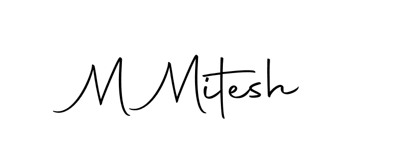 You can use this online signature creator to create a handwritten signature for the name M Mitesh. This is the best online autograph maker. M Mitesh signature style 10 images and pictures png
