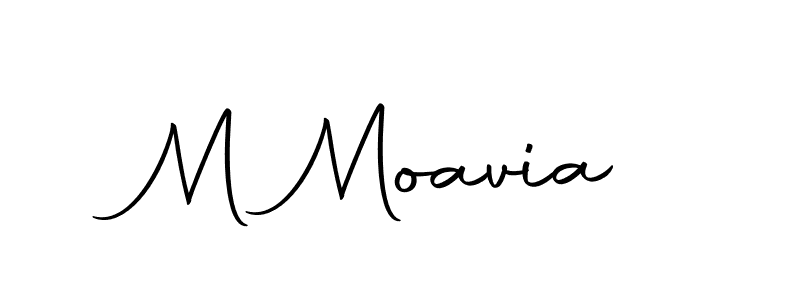 Make a beautiful signature design for name M Moavia. With this signature (Autography-DOLnW) style, you can create a handwritten signature for free. M Moavia signature style 10 images and pictures png