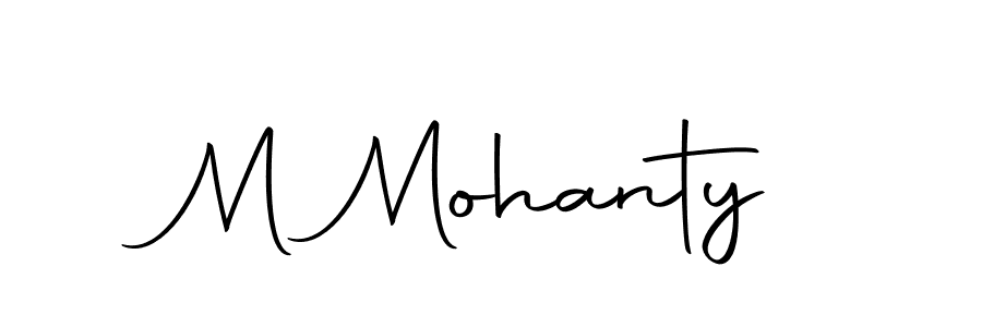 Use a signature maker to create a handwritten signature online. With this signature software, you can design (Autography-DOLnW) your own signature for name M Mohanty. M Mohanty signature style 10 images and pictures png