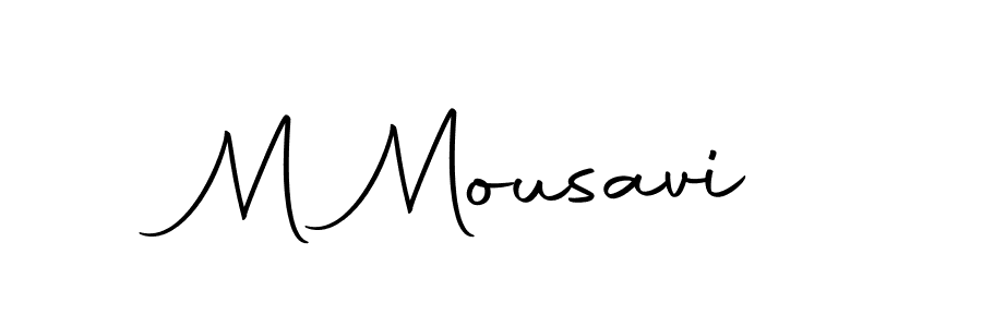 Make a beautiful signature design for name M Mousavi. With this signature (Autography-DOLnW) style, you can create a handwritten signature for free. M Mousavi signature style 10 images and pictures png