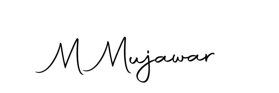 Make a beautiful signature design for name M Mujawar. With this signature (Autography-DOLnW) style, you can create a handwritten signature for free. M Mujawar signature style 10 images and pictures png