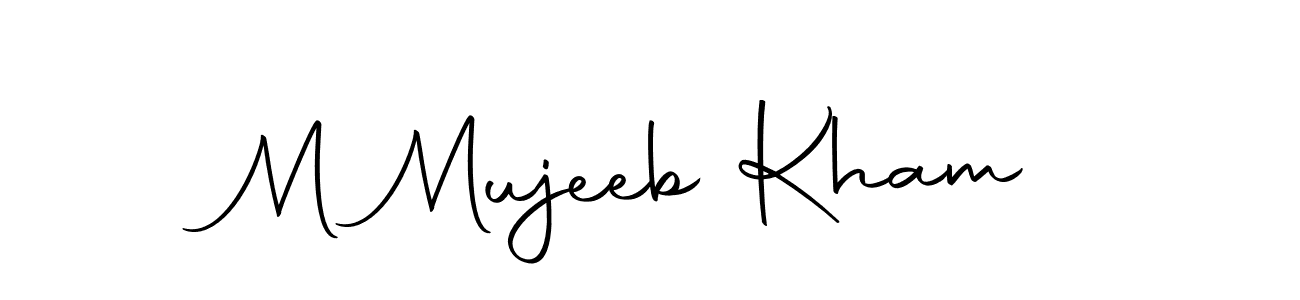 Make a beautiful signature design for name M Mujeeb Kham. Use this online signature maker to create a handwritten signature for free. M Mujeeb Kham signature style 10 images and pictures png