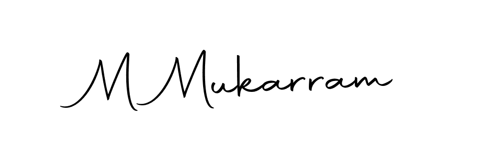 You should practise on your own different ways (Autography-DOLnW) to write your name (M Mukarram) in signature. don't let someone else do it for you. M Mukarram signature style 10 images and pictures png