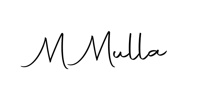 Design your own signature with our free online signature maker. With this signature software, you can create a handwritten (Autography-DOLnW) signature for name M Mulla. M Mulla signature style 10 images and pictures png