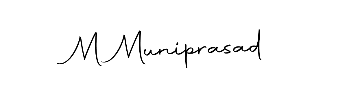 Use a signature maker to create a handwritten signature online. With this signature software, you can design (Autography-DOLnW) your own signature for name M Muniprasad. M Muniprasad signature style 10 images and pictures png