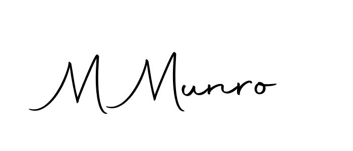 Design your own signature with our free online signature maker. With this signature software, you can create a handwritten (Autography-DOLnW) signature for name M Munro. M Munro signature style 10 images and pictures png