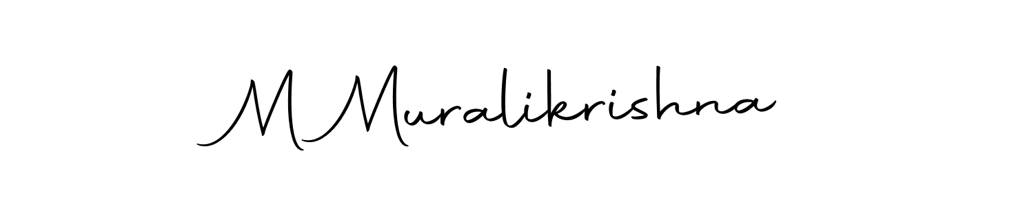 Use a signature maker to create a handwritten signature online. With this signature software, you can design (Autography-DOLnW) your own signature for name M Muralikrishna. M Muralikrishna signature style 10 images and pictures png