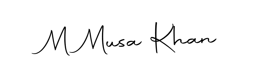 Make a beautiful signature design for name M Musa Khan. Use this online signature maker to create a handwritten signature for free. M Musa Khan signature style 10 images and pictures png