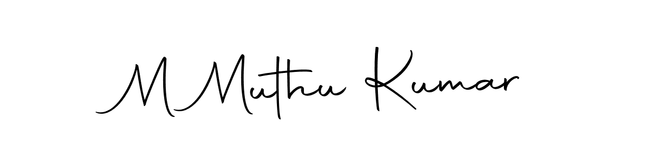 Make a beautiful signature design for name M Muthu Kumar. With this signature (Autography-DOLnW) style, you can create a handwritten signature for free. M Muthu Kumar signature style 10 images and pictures png