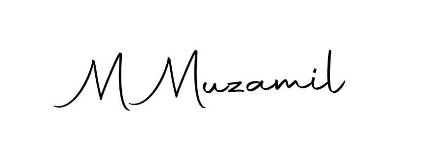 if you are searching for the best signature style for your name M Muzamil. so please give up your signature search. here we have designed multiple signature styles  using Autography-DOLnW. M Muzamil signature style 10 images and pictures png