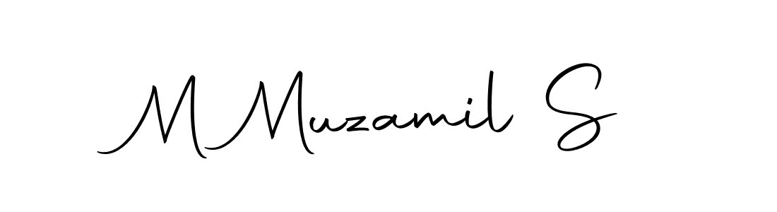 Make a beautiful signature design for name M Muzamil S. With this signature (Autography-DOLnW) style, you can create a handwritten signature for free. M Muzamil S signature style 10 images and pictures png