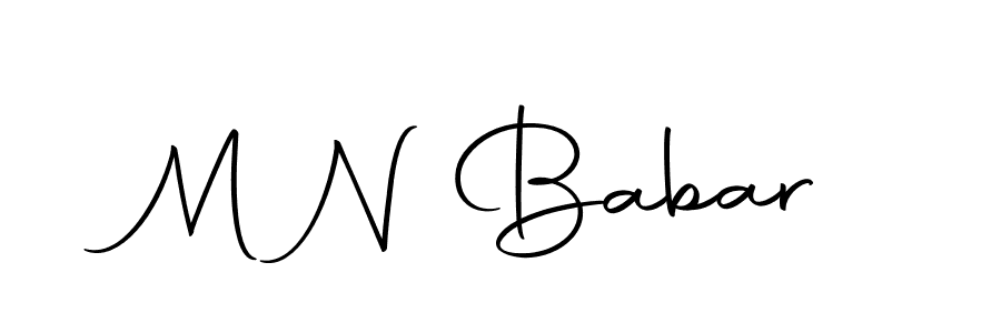 You should practise on your own different ways (Autography-DOLnW) to write your name (M N Babar) in signature. don't let someone else do it for you. M N Babar signature style 10 images and pictures png