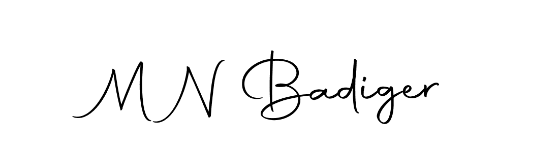 The best way (Autography-DOLnW) to make a short signature is to pick only two or three words in your name. The name M N Badiger include a total of six letters. For converting this name. M N Badiger signature style 10 images and pictures png