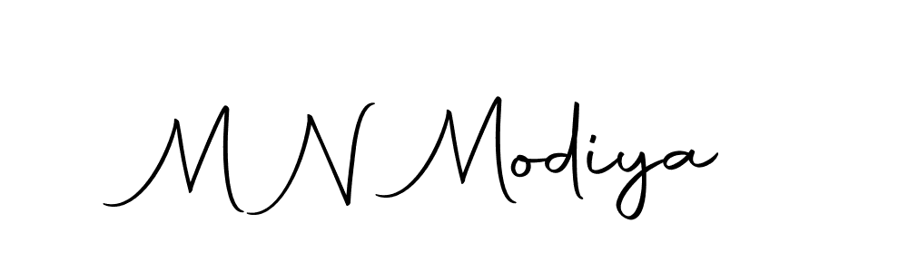 You should practise on your own different ways (Autography-DOLnW) to write your name (M N Modiya) in signature. don't let someone else do it for you. M N Modiya signature style 10 images and pictures png
