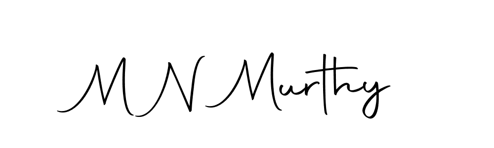 Create a beautiful signature design for name M N Murthy. With this signature (Autography-DOLnW) fonts, you can make a handwritten signature for free. M N Murthy signature style 10 images and pictures png