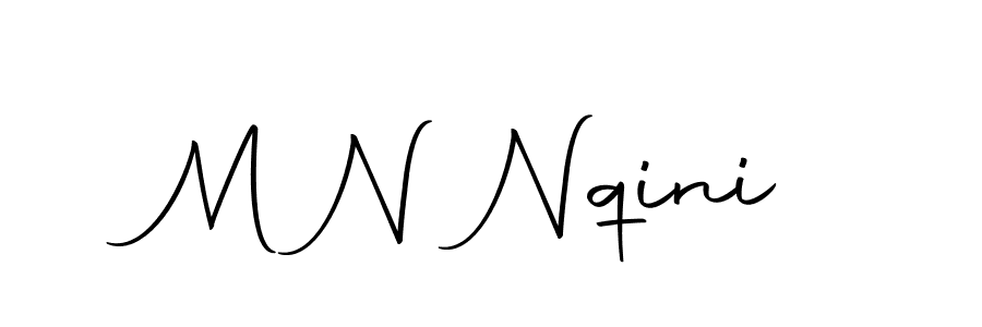 M N Nqini stylish signature style. Best Handwritten Sign (Autography-DOLnW) for my name. Handwritten Signature Collection Ideas for my name M N Nqini. M N Nqini signature style 10 images and pictures png