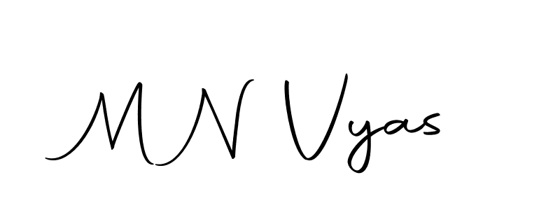 Design your own signature with our free online signature maker. With this signature software, you can create a handwritten (Autography-DOLnW) signature for name M N Vyas. M N Vyas signature style 10 images and pictures png