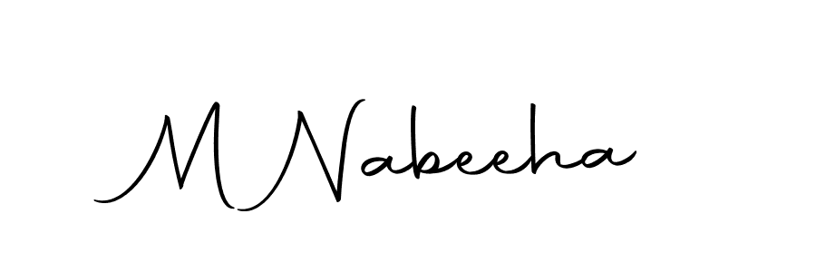 It looks lik you need a new signature style for name M Nabeeha. Design unique handwritten (Autography-DOLnW) signature with our free signature maker in just a few clicks. M Nabeeha signature style 10 images and pictures png