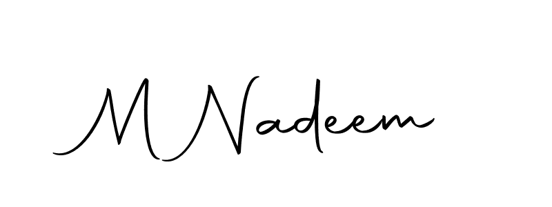 M Nadeem stylish signature style. Best Handwritten Sign (Autography-DOLnW) for my name. Handwritten Signature Collection Ideas for my name M Nadeem. M Nadeem signature style 10 images and pictures png