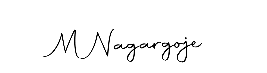 Make a beautiful signature design for name M Nagargoje. With this signature (Autography-DOLnW) style, you can create a handwritten signature for free. M Nagargoje signature style 10 images and pictures png