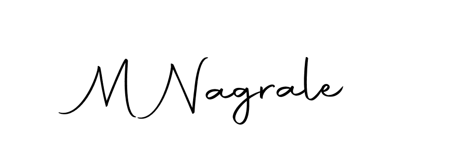 M Nagrale stylish signature style. Best Handwritten Sign (Autography-DOLnW) for my name. Handwritten Signature Collection Ideas for my name M Nagrale. M Nagrale signature style 10 images and pictures png