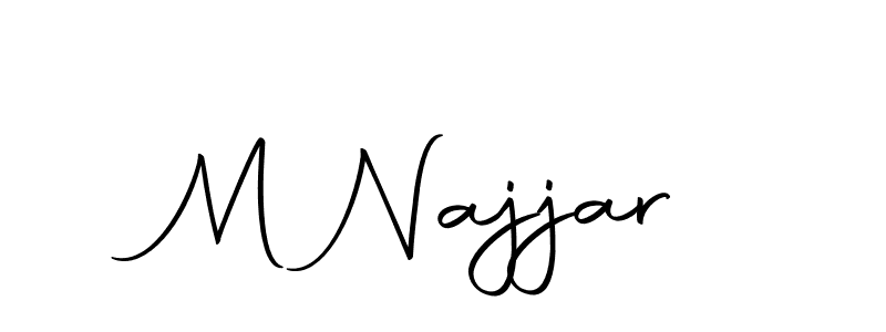 if you are searching for the best signature style for your name M Najjar. so please give up your signature search. here we have designed multiple signature styles  using Autography-DOLnW. M Najjar signature style 10 images and pictures png