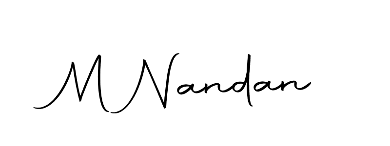 Here are the top 10 professional signature styles for the name M Nandan. These are the best autograph styles you can use for your name. M Nandan signature style 10 images and pictures png