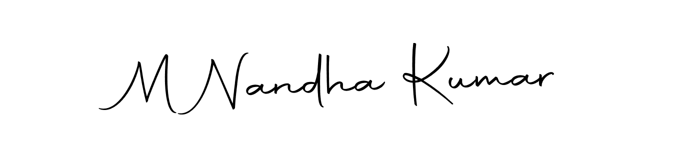 Use a signature maker to create a handwritten signature online. With this signature software, you can design (Autography-DOLnW) your own signature for name M Nandha Kumar. M Nandha Kumar signature style 10 images and pictures png