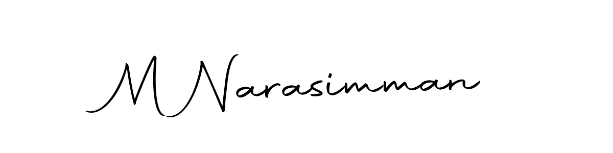 The best way (Autography-DOLnW) to make a short signature is to pick only two or three words in your name. The name M Narasimman include a total of six letters. For converting this name. M Narasimman signature style 10 images and pictures png