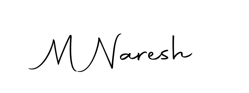 Make a beautiful signature design for name M Naresh. With this signature (Autography-DOLnW) style, you can create a handwritten signature for free. M Naresh signature style 10 images and pictures png